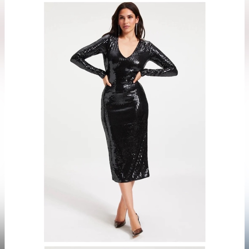 GOOD AMERICAN - Black Sequin dress - Size 2- Brand New- Never Worn!